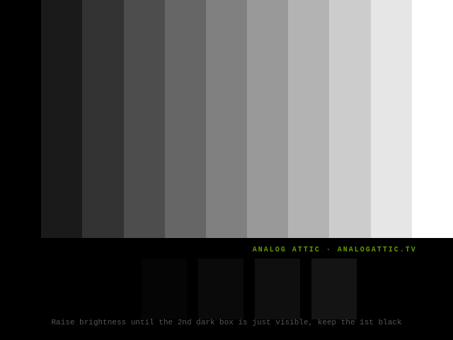 Grayscale & black level